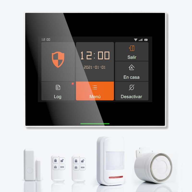 Kit Alarma casa G90B Plus 8 Sensores Wifi Gsm App