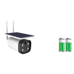 Cámara Solar Wifi con baterías totalmente inalámbrica para exterior con visión nocturna y detección de movimiento