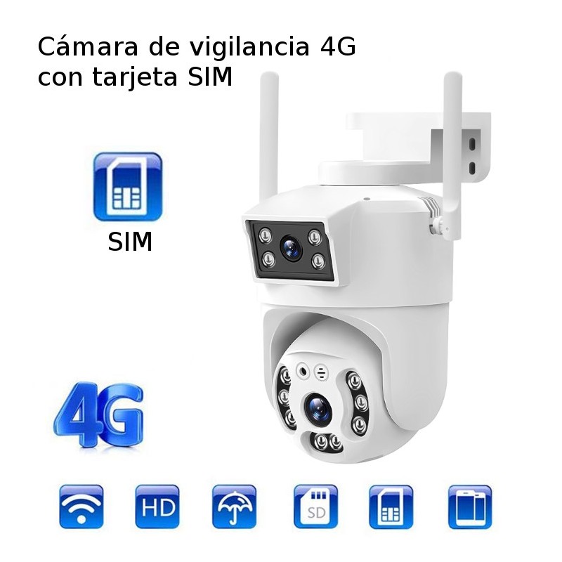 Cámara con tarjeta SIM 4G Vigilancia MovilTecno 832