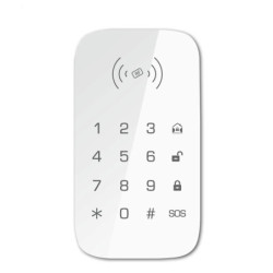 Teclado inalámbrico táctil con baterias y RFID