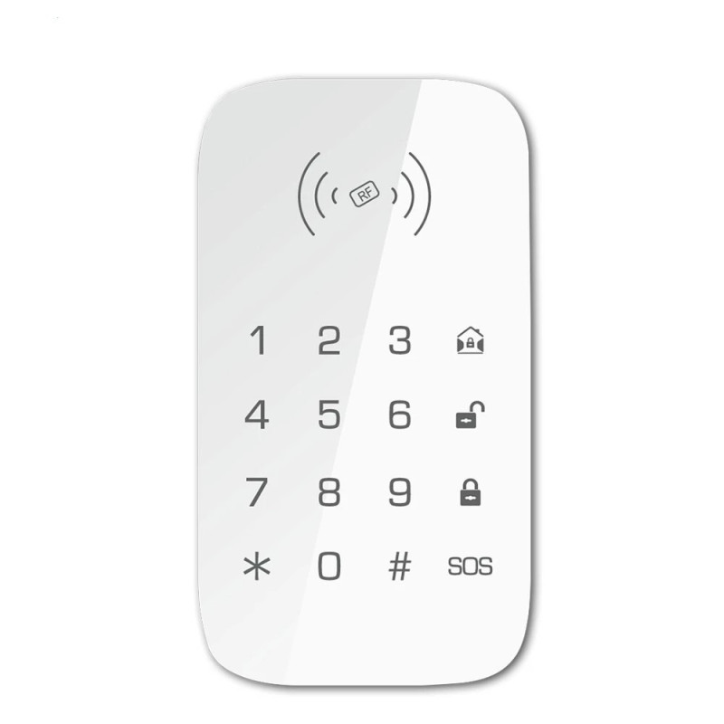 Teclado inalámbrico táctil con baterias y RFID Teclado inalámbrico táctil con baterias y RFID
