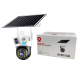Cámara Solar 4G motorizada con baterías totalmente inalámbrica para exterior con visión nocturna y detección de movimiento