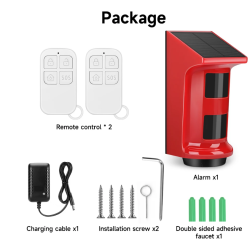 Sirena Solar Exterior con Doble Sensor de Movimiento | Alarma