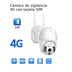 Cámara de vigilancia Motorizada 4G con tarjeta SIM