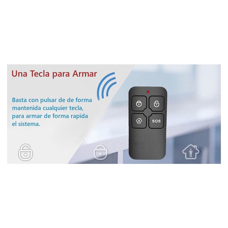 Cartel autoadhesivo disuasorio alarma 15x15 Alarma 24H Vigilancia Conectada  - Alarmas para Casa