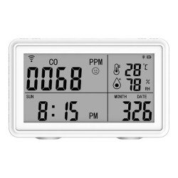 Detector CO y Sensor WiFi Temperatura/Humedad 3en1