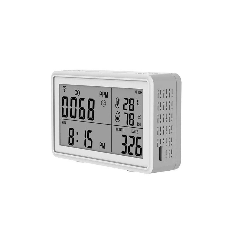 Detector CO y Sensor WiFi Temperatura/Humedad 3en1