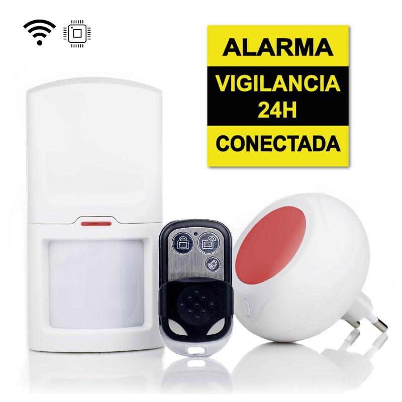 juego con sensor de apertura de puerta mando a distancia y sensor de persiana alcance de 100 m hasta 120 dB Sistema de alarma de sirena inalámbrico para la seguridad en casa flash LED 