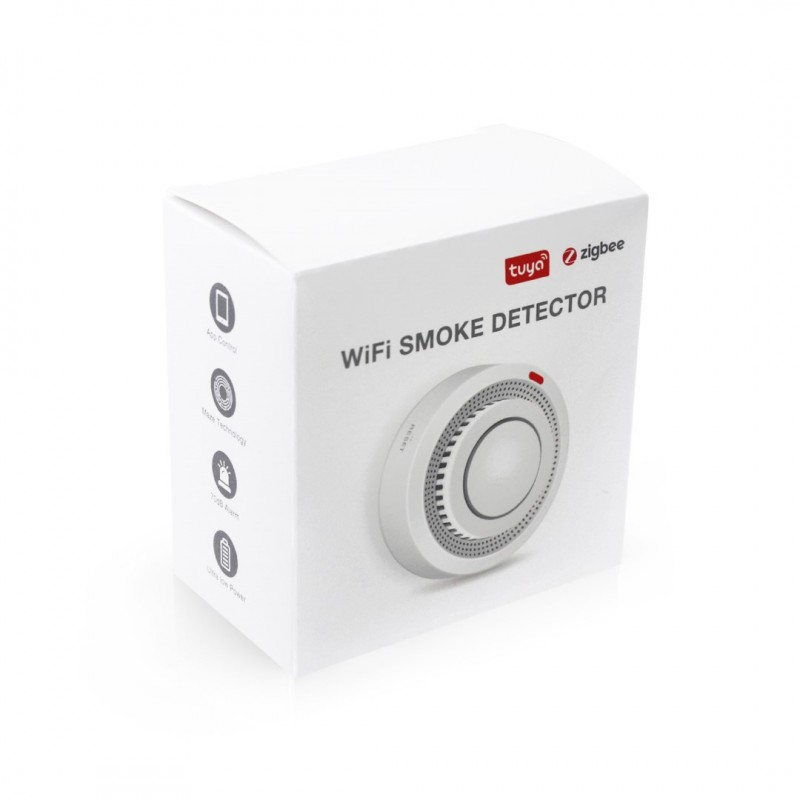 Detector de Humo WiFi con batería de Litio de 10 años Detector de Incendios  inalámbrico Inteligente con función de Silencio por App EN 14604  Independiente Alarma para Advertencia de Incendio 5 Piezas 